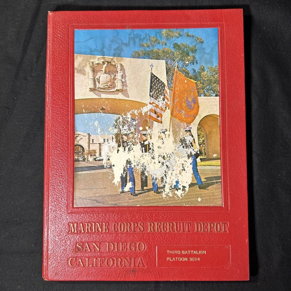 Vintage '82 U.S. Marine Corps Recruit Depot San Diego 3rd Battalion Platoon 3094
